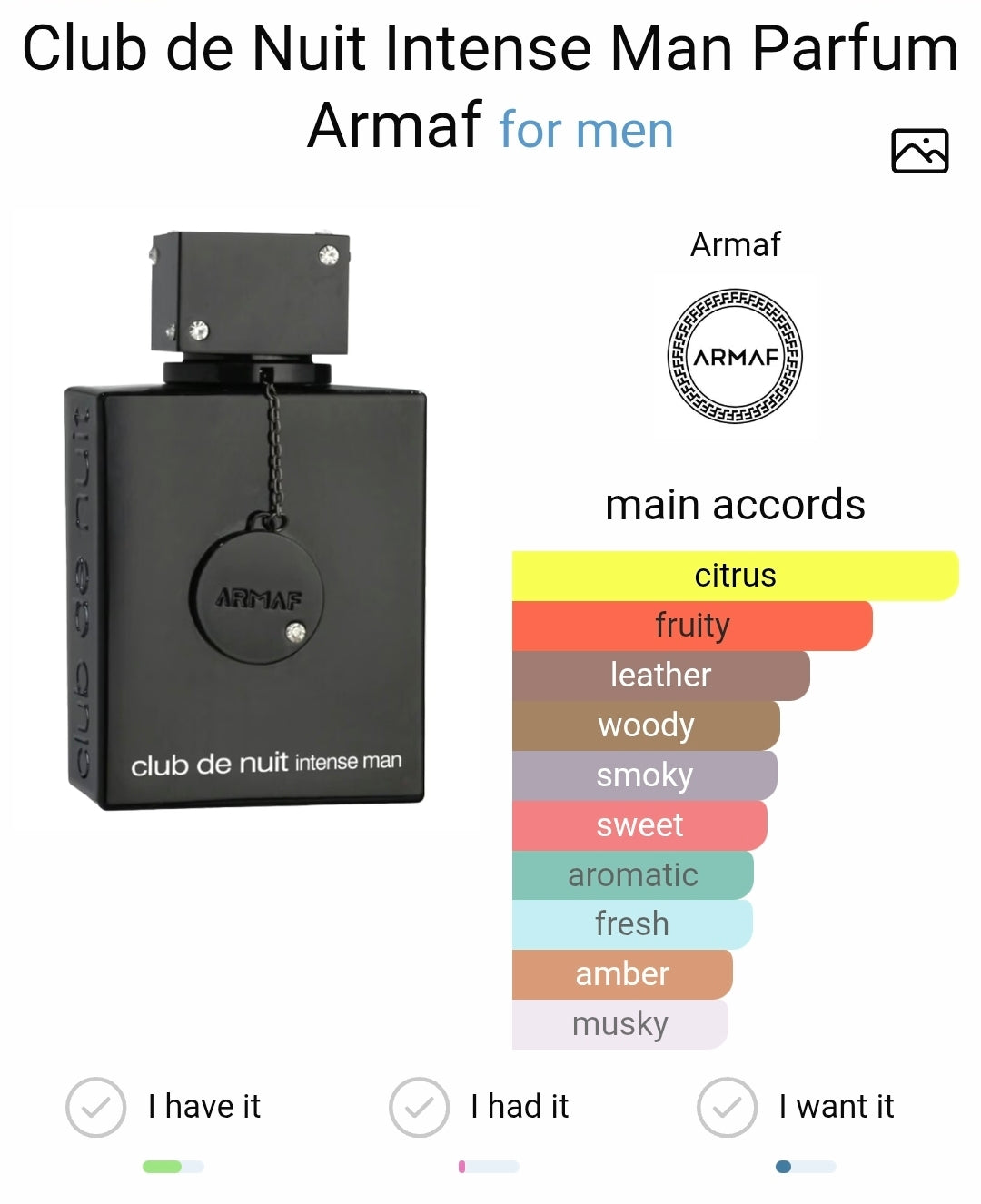 Club de Nuit Intense Man Limited Edition Parfum Armaf for men